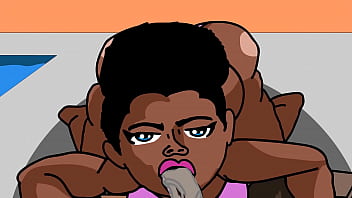 Preview 1 of Jungle Rap Old - Sugar Daddy Deep Throats Gold Digger By The Pool