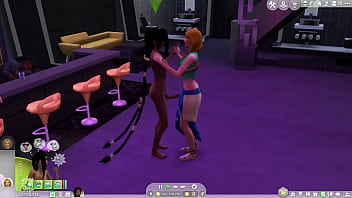Preview 1 of 4ft Cum Shot - videogame futa sex in nightclub