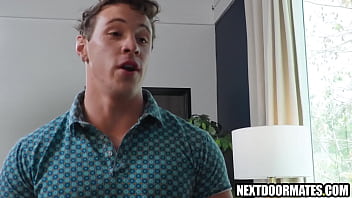 Preview 1 of Jurdi Elle - Buff gay guy distracts his boyfriend from work