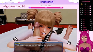 Preview 3 of Dog Girl Animal Xxx Sax - VTuber LewdNeko Plays Harem Hotel Part 9