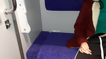 Preview 3 of Sexividiyoxxx - A stranger and a fellow traveler and I cum in a train compartment -