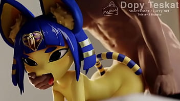 Preview 2 of Moor Deep - Ankha dando para o neg&atilde_o