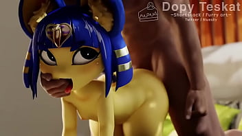 Preview 1 of Moor Deep - Ankha dando para o neg&atilde_o