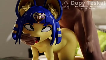 Preview 4 of Moor Deep - Ankha dando para o neg&atilde_o