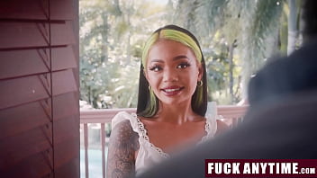 Preview 1 of Dj Halli Sex Video - Debtor Sends His Stepdaughter as A Payment to His Lender - Fuckanytime