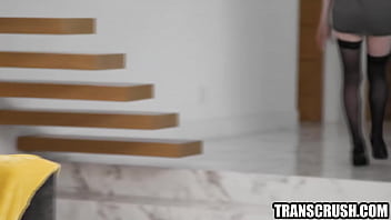 Preview 1 of Sendhi Sixx - Brokenhearted girl fucked by tranny friend