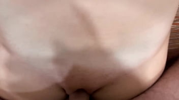 Preview 2 of Kissing Strangers - fucked tight pussy close-up and finished with sperm