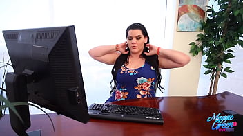 Preview 1 of Gf And Bf Xxx Bad Masti Hindi - Voluptuous Maggie Green Licks &amp_ Mounts Angelina Castro&#039_s Massive Strap-On!