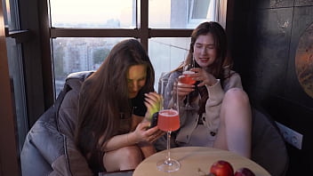 Preview 1 of Hindi Xxxx Bf Film - The food delivery guy fucks me and my stepsister like whores