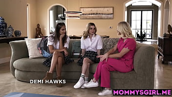 Preview 1 of Jepenis Vs Black Cook - Sexy lesbian teen Demi Hawks is hot practice dummy but she licked friends Gizelle Blanco wet pussy before MILF Serene Siren joined