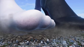 Preview 4 of Naligo Sa Ulan - Two giantess crush city
