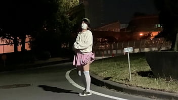 Preview 2 of Bar Happy - 女装子まゆちゃんが国道の側道で大胆に全裸になって大股開いて露出オナニー披露