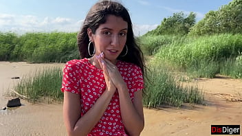 Preview 1 of Light Mb - Filled my stepsister&#039_s pussy with cum on a public beach