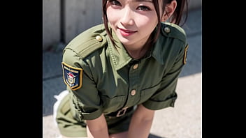 Preview 2 of Pak Officer Girl - AI美女　ミリタリー美女