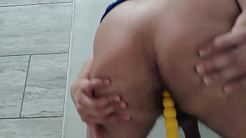 Preview 4 of Brother Fuck Sister 1080p - CREAMY ANAL PLUNGER RIDE