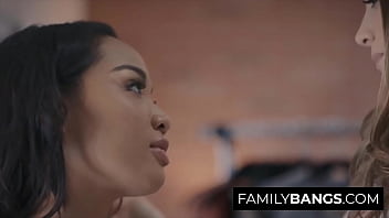 Preview 1 of Tamil Nadu Police Sex - FamilyBangs.com ⭐ Stylist Milf Queening her Stepdaughter with Orgasms,  Jenna Gold,  Chanel Preston