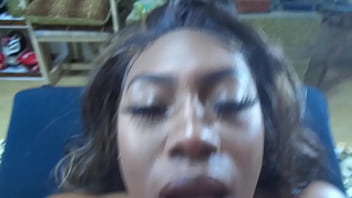 Preview 4 of Addie Lorena - AMAZON EBONY BIG NATURAL BREAST MILF VS ITALIAN POUND MACHINE