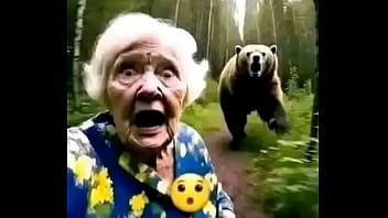 Preview 2 of Xxvideoscom Portmore - Bear wants to show his secret &quot_plans&quot_ as he chases an elder lady