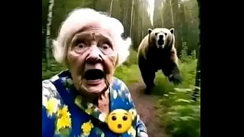 Preview 4 of Xxvideoscom Portmore - Bear wants to show his secret &quot_plans&quot_ as he chases an elder lady