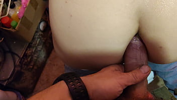 Preview 3 of Bigass Black Teen Nigeris - Cheating wife come to best husbands friend to the house construction and seduce him for anal sex playing with furry anal plug 4K