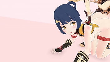 Preview 3 of Dqd And Daughter - [PC VR] Bewyx Genshin VR