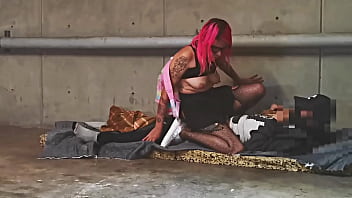 Preview 2 of Teen Cant Swallow All The Cum - SEXO EN VIA PUBLICA,  sexo con desconocidos,  sexo con un homeless,  Me ba&ntilde_a la cara de leche!
