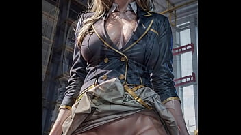 Preview 2 of Yurub Geenyo Tariikhda - AI generated sexy architect shows her pussy at construction site and fucks