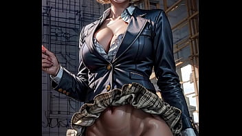 Preview 1 of Yurub Geenyo Tariikhda - AI generated sexy architect shows her pussy at construction site and fucks