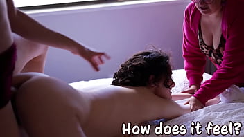 Preview 4 of Slave T Cunm - StepSisters Make a Porno and StepMom Directs Them How To Fuck Painful Big Dick Stretches Out Tight Pussy