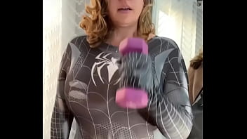 Preview 2 of Big Black Full Hd - Doing my part to help in the world ️ Spider-Mom