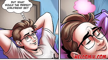 Preview 2 of Litril Sex - The Girlfriend of my dreams! Nerd fucking a very hot blonde! Hentai Comics