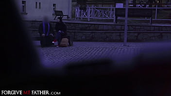 Preview 1 of Hitomi Tanaka Cute Teen - Cute petite homeless Spanish babe blowjob and hardcore fuck for cash