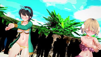 Preview 2 of Inden Babe Sex - Hololive Oozora Subaru Shigure Ui Welcome to DeepBlueTown