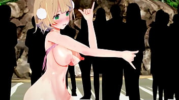 Preview 4 of Inden Babe Sex - Hololive Oozora Subaru Shigure Ui Welcome to DeepBlueTown
