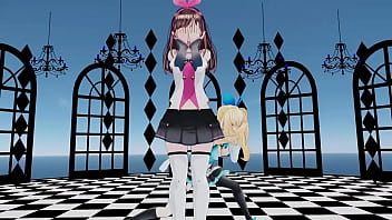 Preview 3 of Batala Kand Xxx - Mirai Akari Tokino Sora Brain Fluid Explosion Girl mmd