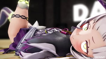Preview 1 of Tirain Sex - Hololive Murasaki Shion Dream of You mmd