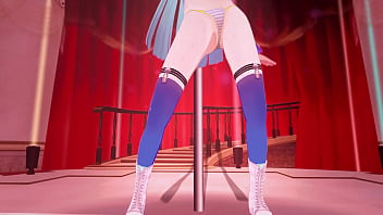 Preview 1 of Indai Gull - Nijisanji Lize Helesta poledance mmd