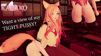 Preview 3 of Girl Verses Animal - I GRIND a DESK and ask you to watch and get TURNED ON!!!! SEXY CATGIRL VTUBER COSPLAY!!!!!!