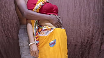 Preview 1 of Iranian Girl Sexx - Hot mature milf amateur married pregnant aunty standing creampie fucking with husband friends in her house desi horny indian aunty in sexy saree blouse and petticoat big boobs beautyfull bengali boudi fucking and sucking cock and balls