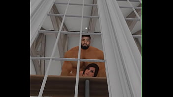Preview 2 of Young Pubes - heyward shows neighbor how to exercise the cumback routine
