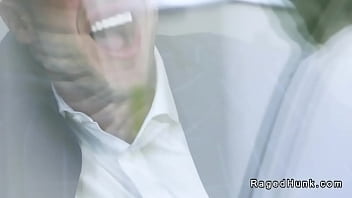 Preview 4 of Big Nipler - Gays in suits rimming and anal fucking on the sofa