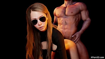 Preview 2 of Ryan Corner Abal - HOT Busty 3D Blonde Anal Teaser