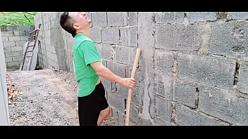 Preview 2 of Searchartis Asia - The big-titted and big-assed stepmother fucks the old bricklayer
