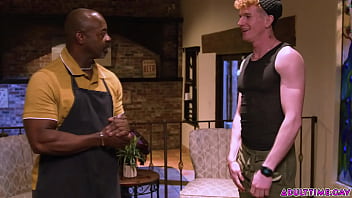 Preview 1 of Sri Lankan Handjob Cum - Black old man takes redhead twink&#039_s virginity