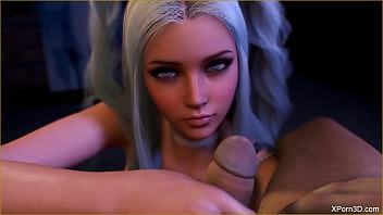 Preview 1 of Seachdad Japan Sxe Sister - 3D Porn Busty Cute babe blowjob POV Teaser