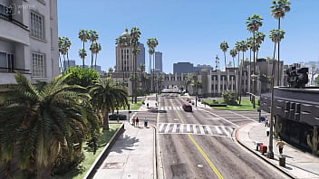 Preview 1 of Sax Big Ass - gta 5 | naked girl walking in the city