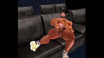 Preview 1 of Mosh Hot Insex - mega hunk heyward jerks his huge cock