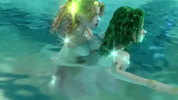 Preview 3 of Liliana Hearts - Azure Limina Rydia and Rosa&#039_s Bath