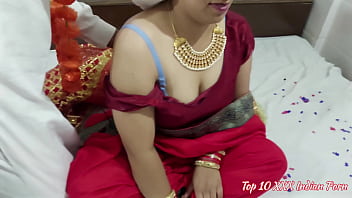Preview 1 of Teen Female E Trans - Indian Couple First Wedding Night Sex Enjoy