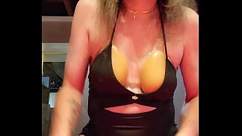 Preview 4 of Sunny Leone Xxyx Video - Riding My Dildo In A Black Halter Dress